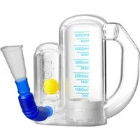 pulox Inhalator BE-5000 - Atemtrainer mit kugelförmigen Flow-Indikator