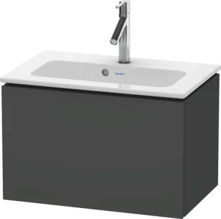 Duravit L-Cube Waschtischunterbau wandhängend Graphit Matt 620x391x400 mm - LC615604949 LC615604949