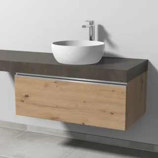 Sanipa Waschtischunterbau mit Auszug 2morrow (L2324) 340x900x520 Eiche-Natural-Touch L232485
