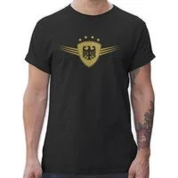 Shirtracer T-Shirt Deutschland Gold 2026 Fussball WM Fanartikel