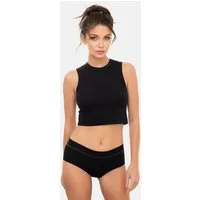 Evoni Crop-Top Damen Shirt Top bauchfrei