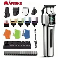 Toomoke Haarschneider Haar- und Bartschneider 5-in-1 Haarschneidemaschine für Herren, Wird mit einer Basis und 4 Begrenzungskämmen geliefert, Haarschneider Haarschneidemaschine Profi Set 5-in-1 Barttrimmer Herren