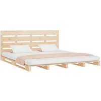 vidaXL Bett Massivholzbett ohne Matratze 180x200 Kiefernholz