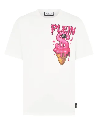 Round Neck T-Shirt Ice Cream Dollar