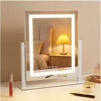 ZMH Schminkspiegel LED 3 Modi, Touch-Dimmbar, Kosmetikspiegel, Tischspiegel