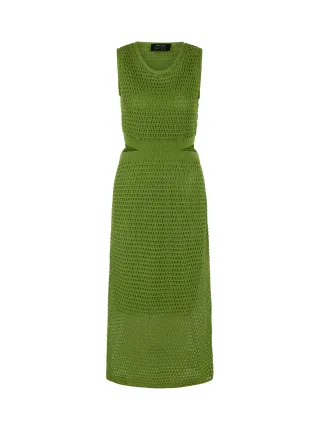 Marc Cain Collections - Ajourkleid Rethink Together garden green - Gr. - 38