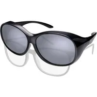 ActiveSol Sonnenbrille Überziehsonnenbrille Damen MEGA (inklusive Schiebebox und Brillenputztuch) Vintage Stil