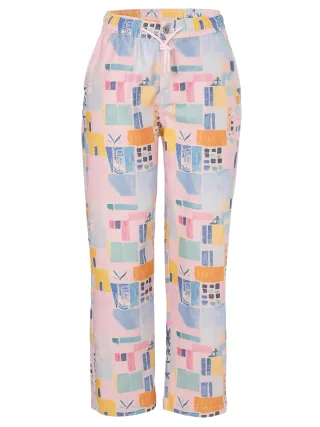 eiszeit - Hose lang Druck berry pink multicol - Gr. - 46