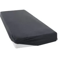 OTTO home Spannbettlaken VALJE in Melange-Optik, hochwertiger Baumwoll-Jersey 130g/m², Jersey, Gummizug: rundum, (1 Stück), Baumwolle, für Matratzen bis 25 cm Höhe, Bettlaken aus Melange-Garn