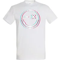 Youth Designz Print-Shirt Smile Glitch Herren T-Shirt mit modischem Frontprint