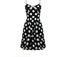 Hell Bunny Trägerkleid Dolores Träger Polka Dot Vintage Rockabilly Retro
