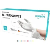 EUROPAPA Nitril-Handschuhe Medical Einmalhandschuhe Untersuchungshandschuhe (200, puderfrei ohne Latex, Gummihandschuhe, EN455 EN374) unsteril latexfrei disposible gloves