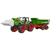 Bruder® Spielzeug-Traktor Roadmax Traktor mit Frontlader und Kippanhänger (03452), Made in Europe