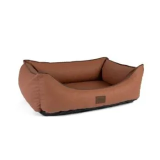 TrendPet Runa Kunstlederbett braun M