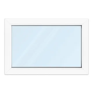 Fenster 90x60 cm, Kunststoff Profil aluplast IDEAL® 4000, Weiß, 900x600 mm, einteilig festverglast, 2-fach Verglasung, individuell konfigurieren