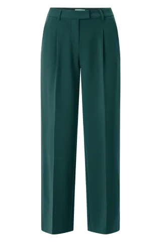 Rich & Royal - Pleated Wide leg deep pine - Gr. - 38