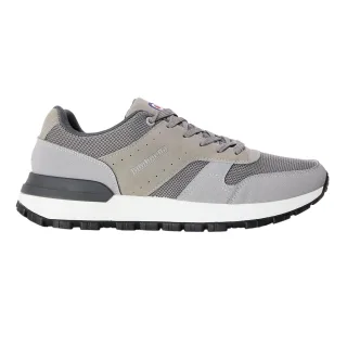 Lambretta - "Echo 2" Matrose Sneaker für Herren, Netzmaterial, Niedrig geschnitten, Flach (Hellgrau)