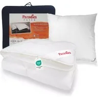 Paradies Bett-Set Paradies Ganzjahresdecke Bettenset Halia medium + Kissen Softy 135x200, Füllung: Paradies Fill Fasertechnologie für dauerhaft kuscheliges Volumen, 50% recycelt., Bezug: 100% Baumwolle, veredelt mit Aloe vera, Prakisches Bettenset au
