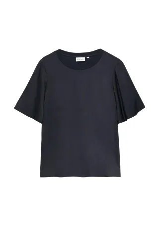comma - T-Shirt blau - Gr. - 42