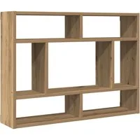 vidaXL Regal Wandregal Artisan-Eiche 75x16x55 cm Holzwerkstoff, 1-tlg.