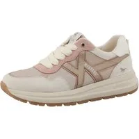 Mustang Shoes Nilda Keilsneaker Schnürschuh, Halbschuh mit pastellfarbenen Kontrastbesätzen