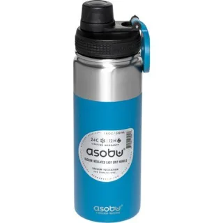 Asobu Alpine Flask Bottle Blau, 0.53 L