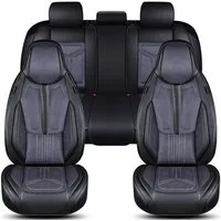 BREMER SITZBEZÜGE Autositzbezug für Mercedes A-Klasse Bj 2004-12 (FS1), Set, 2-tlg., Komplettset Vorne und Hinten, in Schwarz/Grau