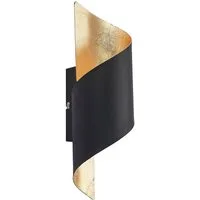 Lindby Wandleuchte Desirio, Metall, Schwarz IP20, 1 x 40 W