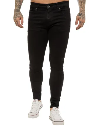Enzo Herren Skinny Super Stretch Denim Jeans