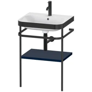 Duravit Happy D.2 Plus c-bonded Set mit Metallkonsole Nachtblau Seidenmatt 575x490x850 mm - HP4735O9 HP4735O9898