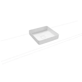 Kaldewei Miena Waschtisch-Schale 909506003001 ohne Überlauf, 40x40 cm, weiß Perl-Effekt