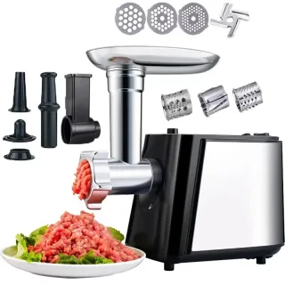 [EU Direct] Novulife 1000W Stainless Steel Electric Meat Grinder Multifunctional For Home Use For Sausage Making Meat Gr
