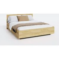 FDM Stauraumbett Bett Stauraumbett PERU Bettgestell 90x200, 140x200 & weitere Größen (verfügbar 90x200 120x200 140x200 160x200 180x200cm, Bettrahmen, Bett, mit großen Kopfteil, mit Bettkasten zum aufklappen), mit/ohne Matratze
