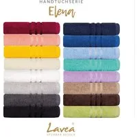 Lavea Handtuch Lavea® 4er Set Handtücher 50x100 cm, Elena Frottiererie, 100% Baumwolle (4er Set), 500 g/m² Frottier, weich & saugstark, pflegeleicht