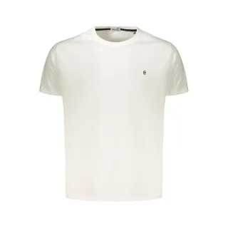 Coveri Moving Bianco Baumwoll Herren T-Shirt