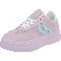 Ital-Design Bequeme Sneaker mit gepolsterter Innensohle für Alltag Sneaker (91261094) Flach Sneakers Low in Lila