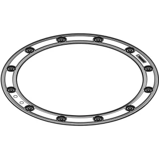 Geberit Flanschdichtung Pluvia Dachw-Einl. 25 L mit Flansch für Kunststoff-Folien 242612001