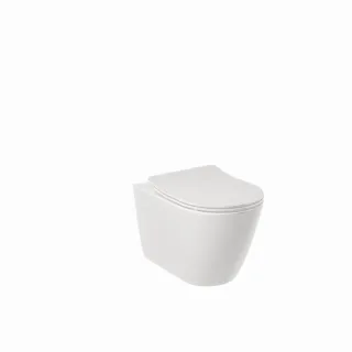 KLUDI RESA R WC-Set 23WCSET43 verdeckte Befestigungen, Weiß glänzend