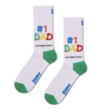 happy socks - No1 Dad Sock Weiß - Gr. - 38