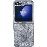 Wigento Handyhülle Für Samsung Galaxy Z Flip7 FE / Flip6 5G Stick Design Motiv Kunststoff