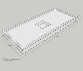 Neuesbad Wannenträger für Kaldewei Scona 800x1800x23 SD24097