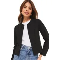 LIPSY Kurzjacke Lipsy verkürzte, angeraute Jacke, Regular (1-St)