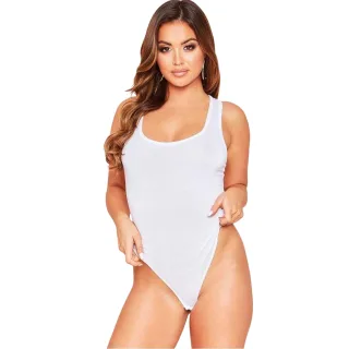 Missy Empire - Bodysuit für Damen, Jersey (Weiß)