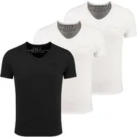 Key Largo T-Shirt Water vintage Look uni Basic MT00780 V-Ausschnitt unifarben kurzarm slim fit