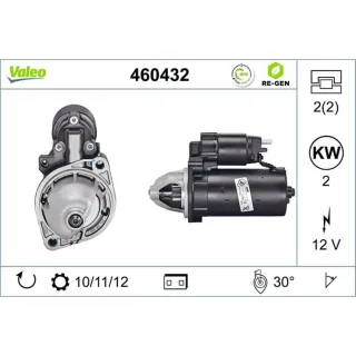 Valeo Starter 2,0 kW Mercedes 460432
