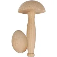 Lantelme Nähkästchen Stopfei und Stopfpilz Set Holz für Socken Kleidung Stopfen Reparieren, EU Herstellung aus naturbelassenen Buchenholz auch als Deko