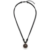 s.Oliver Kette mit Anhänger Compass Echtleder