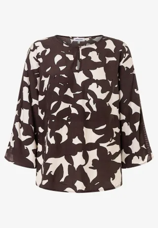 MORE & MORE - Printbluse weiß - Gr. - 40