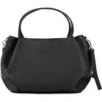 Caspar Henkeltasche Damen Leder Handtasche Schultertasche - PREMIUM LINE - Modell No.823, elegant, robust & unempfindlich - 100% Echtleder - Handmade in Italy