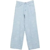 s.Oliver Junior Loose-fit-Jeans Eingewebte Blumenmotive